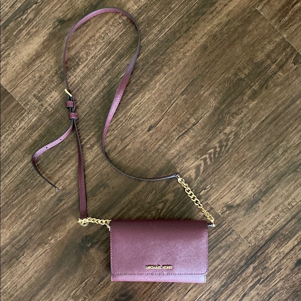 Michael Kors Burgundy Crossbody Bag